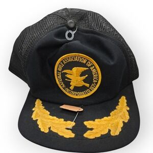 VTG NRA Trucker Hat Black Mesh One Size Adjustable National‎ Rifle Association